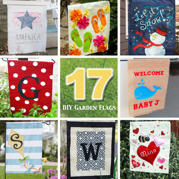 17 DIY Garden Flags | Pretty Handy Girl