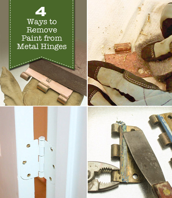 4 Ways to Remove Paint from Metal Hinges (& more) | Pretty Handy Girl