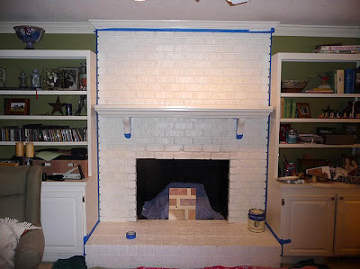 Painting Brick Fireplace