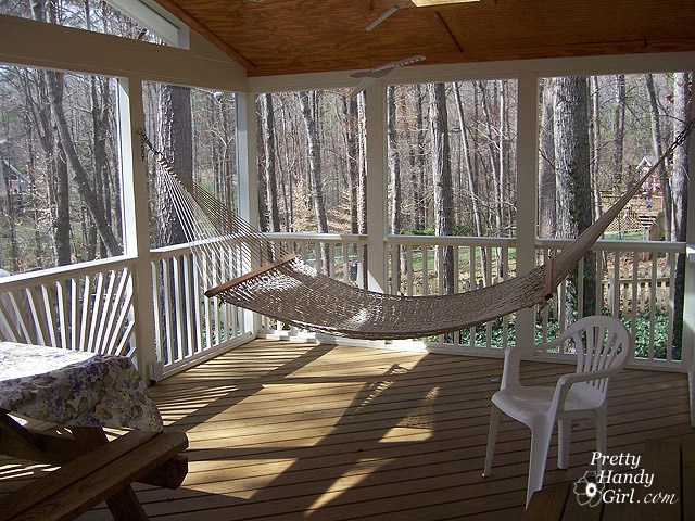 Screen Porch Makeover with Invisible Mosquito Screens