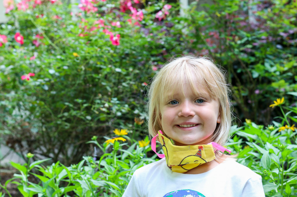 child wearing most comfortable best fit face mask