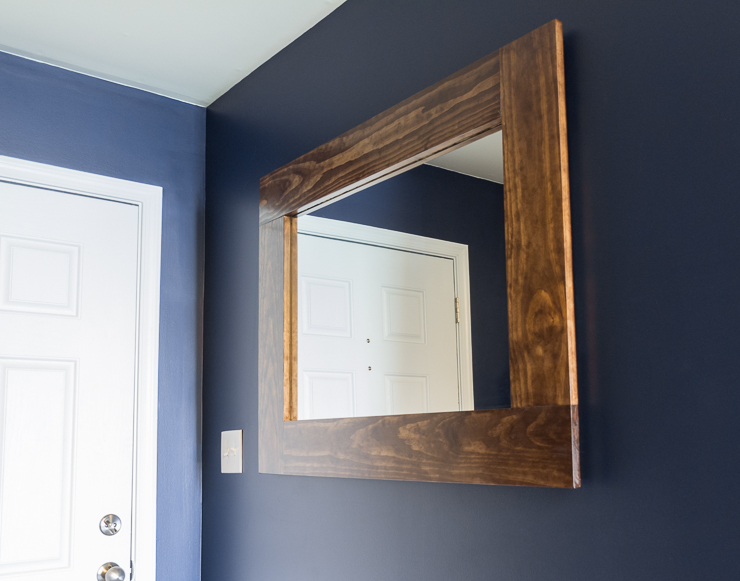 DIY Wood-Framed Mirror Tutorial