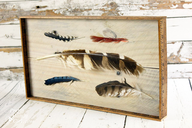 DIY feather art