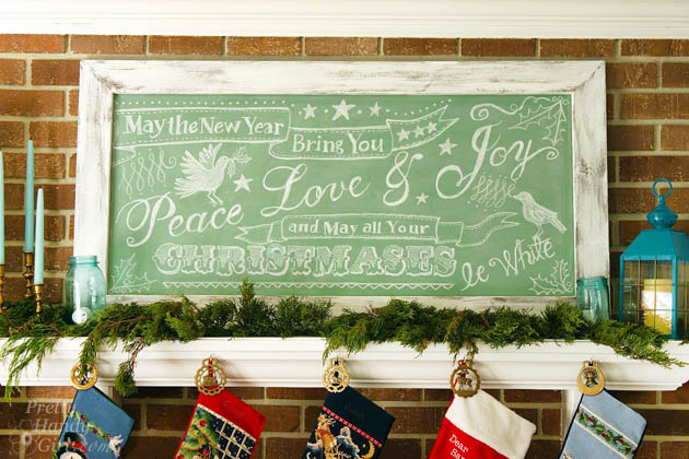 chalkboard projects - diy rustic chalkboard