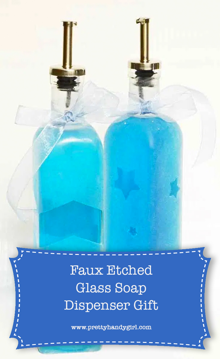 DIY Faux Etched Glass | Pretty Handy Girl 