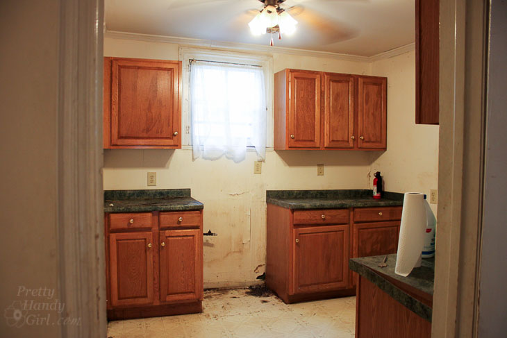 kitchen with cabinets