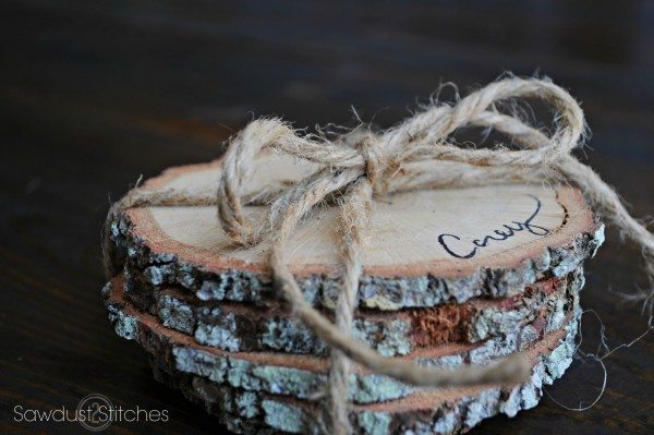 Rustic Coasters Sawdust2stitches for www.prettyhandygirl.top