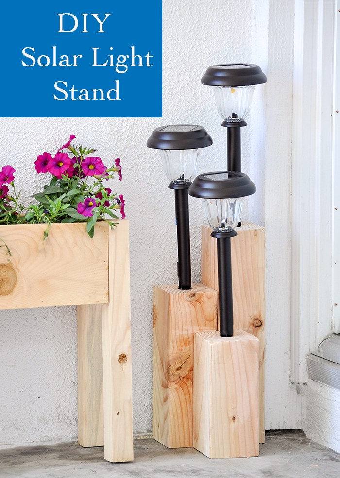 How to make an easy solar light stand