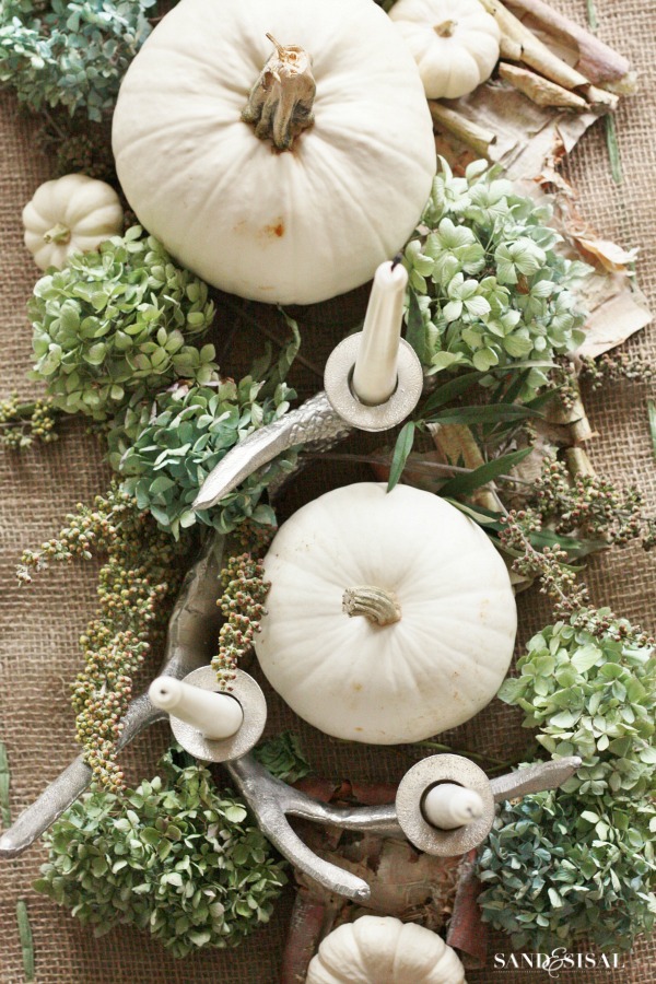 White-Pumpkin-Centerpiece-Sand-and-Sisal