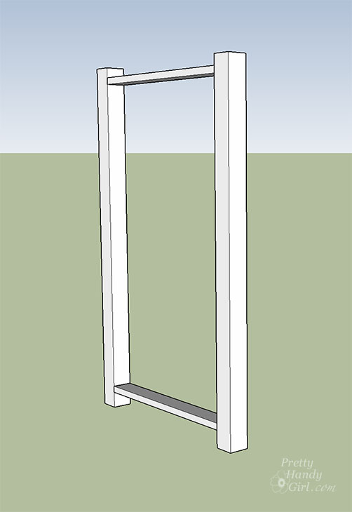 secure-2x4 horizontal lumber