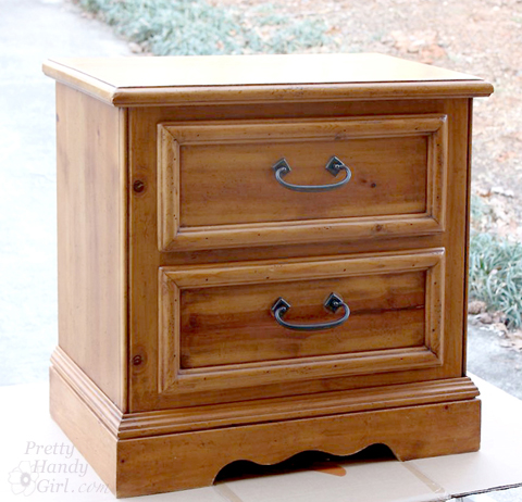 Updating a Knotty Pine Nightstand | Pretty Handy Girl