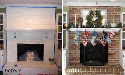 Painting Brick Fireplace