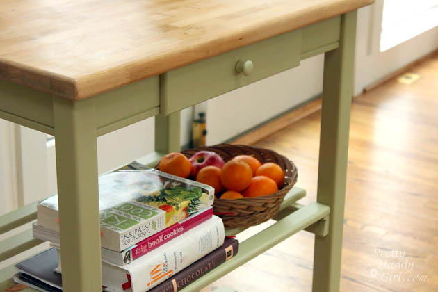 Quick Kitchen Cart Makeover with BB Frösh Chalk Paint Powder