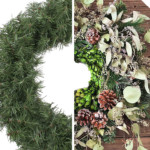 half cheap wreath, half expensive looking wreath