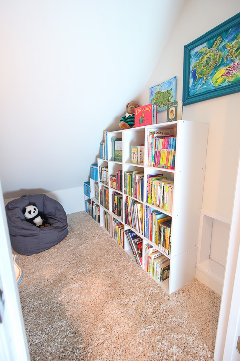 Childrens' Closet Library with Secret Pass Through | Pretty Handy Girl