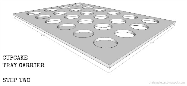 cupcake tray carrier step two