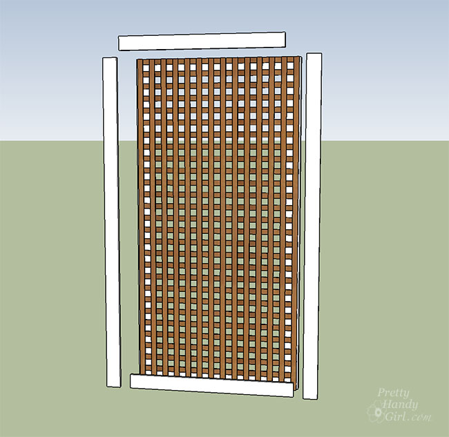 cut 1x4 frame to size