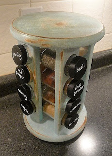 Chalkboard Paint Projects - Spice Jar Rack