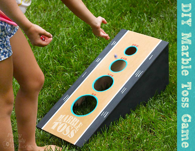 DIY Marble Toss Game | Pretty Handy Girl