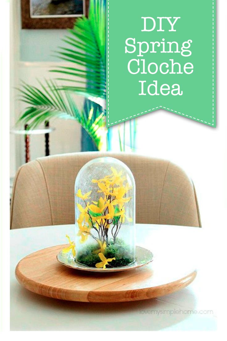 How to Make Spring Cloche Centerpiece