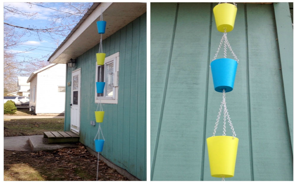 Dollar General Rain Chain buckets