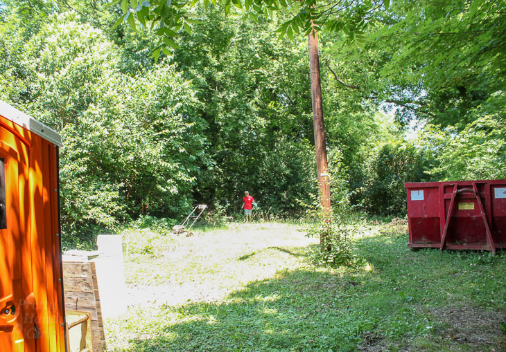 ettas backyard dumpster and port a potty