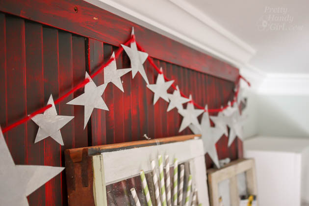 Galvanized Metal Star Garland | Pretty Handy Girl