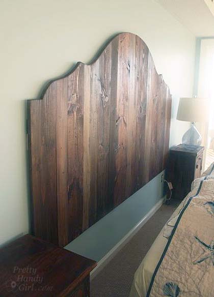 How to Create a Rustic Wood Headboard for $80 | Pretty Handy Girl