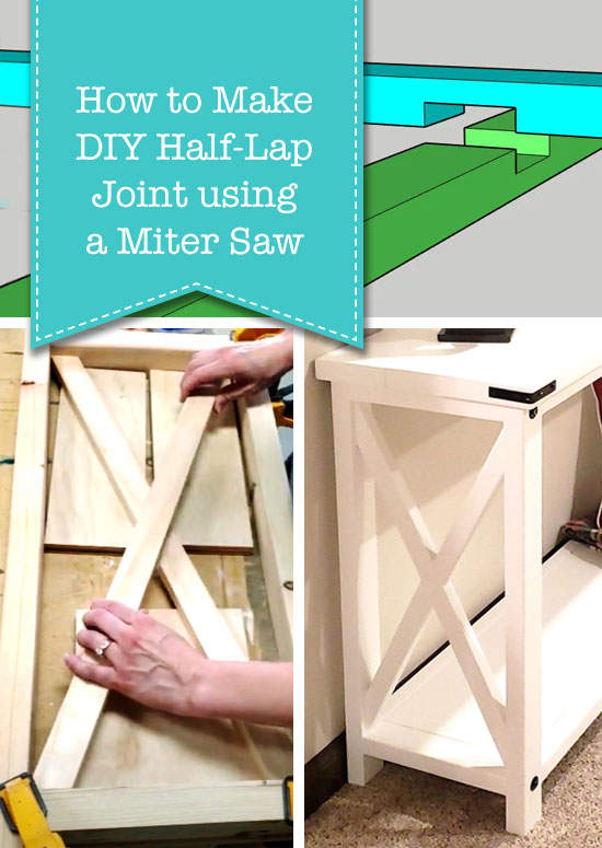 How to Make a DIY Half Lap Joint using Miter Saw