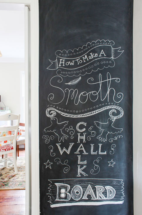 chalkboard paint projects create a smooth wall