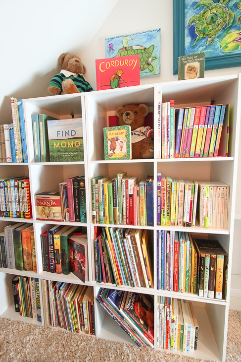 Childrens' Closet Library with Secret Pass Through | Pretty Handy Girl