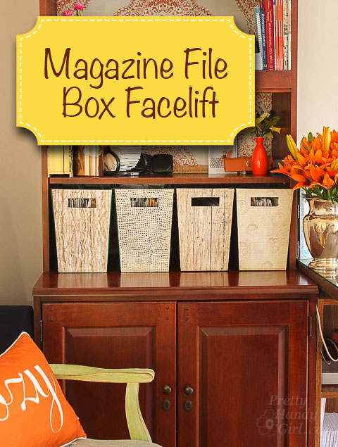 Magazine File Box Facelift | Pretty Handy Girl