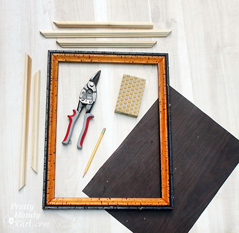 Upcycled Magnetic Chalkboard Frame | Pretty Handy Girl