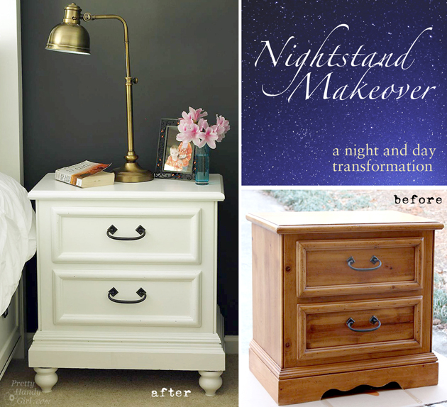 Updating a Knotty Pine Nightstand | Pretty Handy Girl