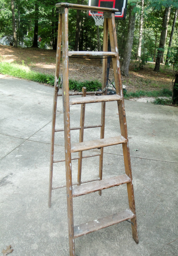 old rickety ladder