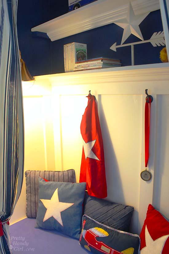 Boy's Red, White & Blue Themed Room | Pretty Handy Girl