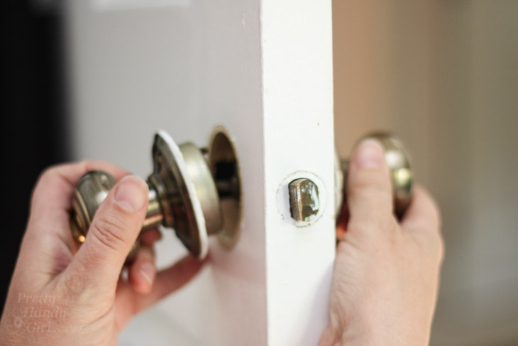 How to Replace Door Knobs | Pretty Handy Girl