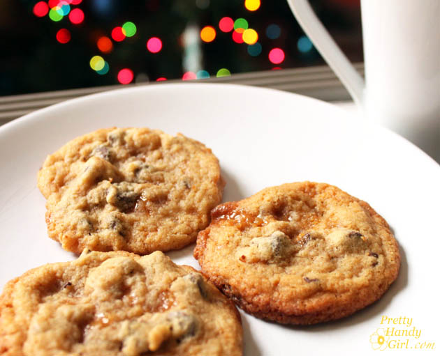 Salted Caramel Chocolate Chip Cookies | Pretty Handy Girl