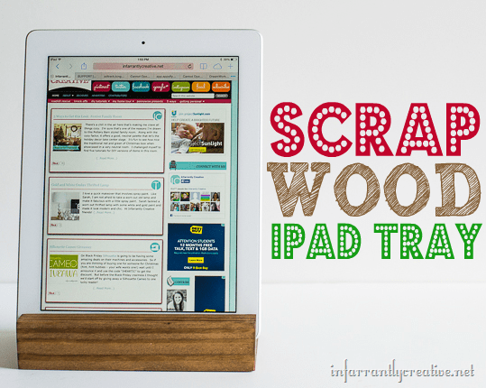 Scrap Wood iPad Tray