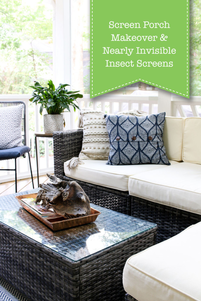 Screen Porch Makeover with Invisible Mosquito Screens