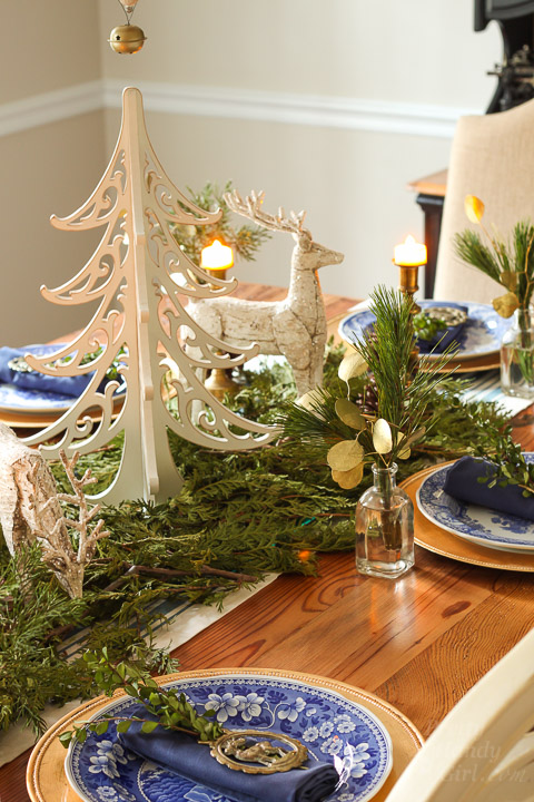 Holiday Woodland Tablescape 2015 | Pretty Handy Girl