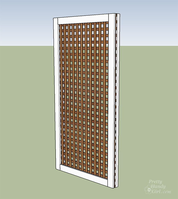 sandwich lattice between 1x4 and 2x4 frames