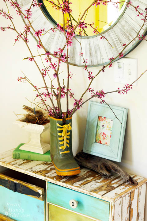 Spring Foyer Vignette | Pretty Handy Girl