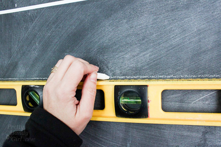 draw chalk lines using level